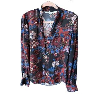 Veronica Beard Multicolor Floral Blouse | Size 6